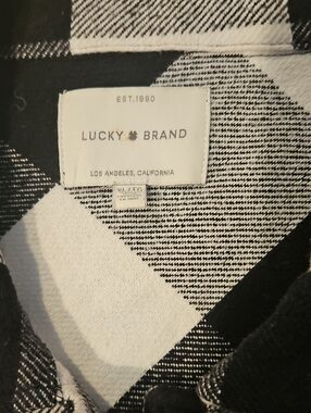 Lucky Brand Women’s Black and White Shacket